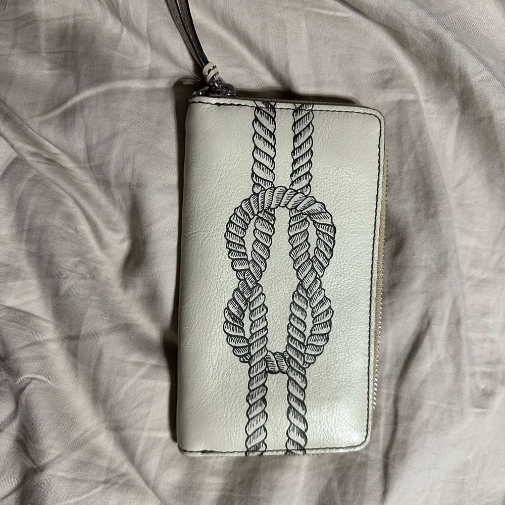 Brighton White and Gray Wallet